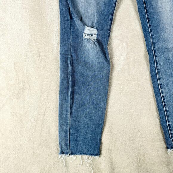 Lucky Brand Jeans Womens 4 Medium‎ Wash Blue Denim Mid Rise Super Skinny Ava - Picture 6 of 10